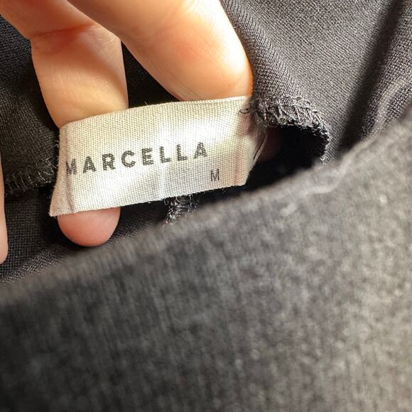 Marcella Tremont Pant Black Ponte Knit Split Hem Med - Picture 9 of 16